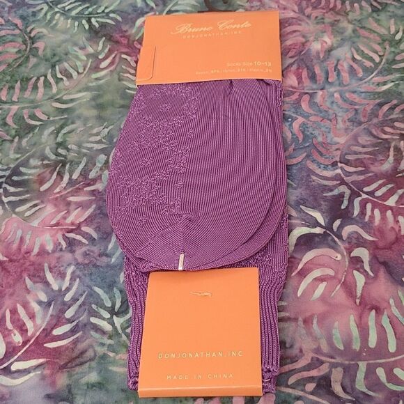 BRUNO CONTE MEN'S SILKY DRESS SOCK FASHION COLORS. - Picture 2 of 4